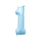 Pastel Blue Number Balloon | 32" Giant Foil | Numbers 0-9