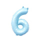 Pastel Blue Number Balloon | 32" Giant Foil | Numbers 0-9