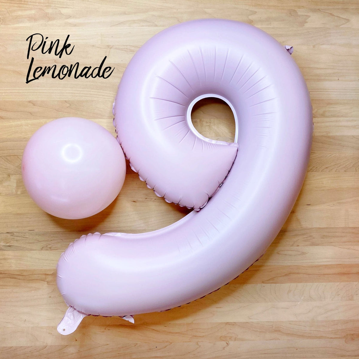 Pastel Lilac Pink Number Balloon | 32" Giant Foil | Numbers 0-9
