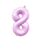 Pastel Lilac Pink Number Balloon | 32" Giant Foil | Numbers 0-9
