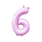 Pastel Lilac Pink Number Balloon | 32" Giant Foil | Numbers 0-9