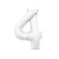 Giant White Number Balloon | 32" Foil | Numbers 0-9