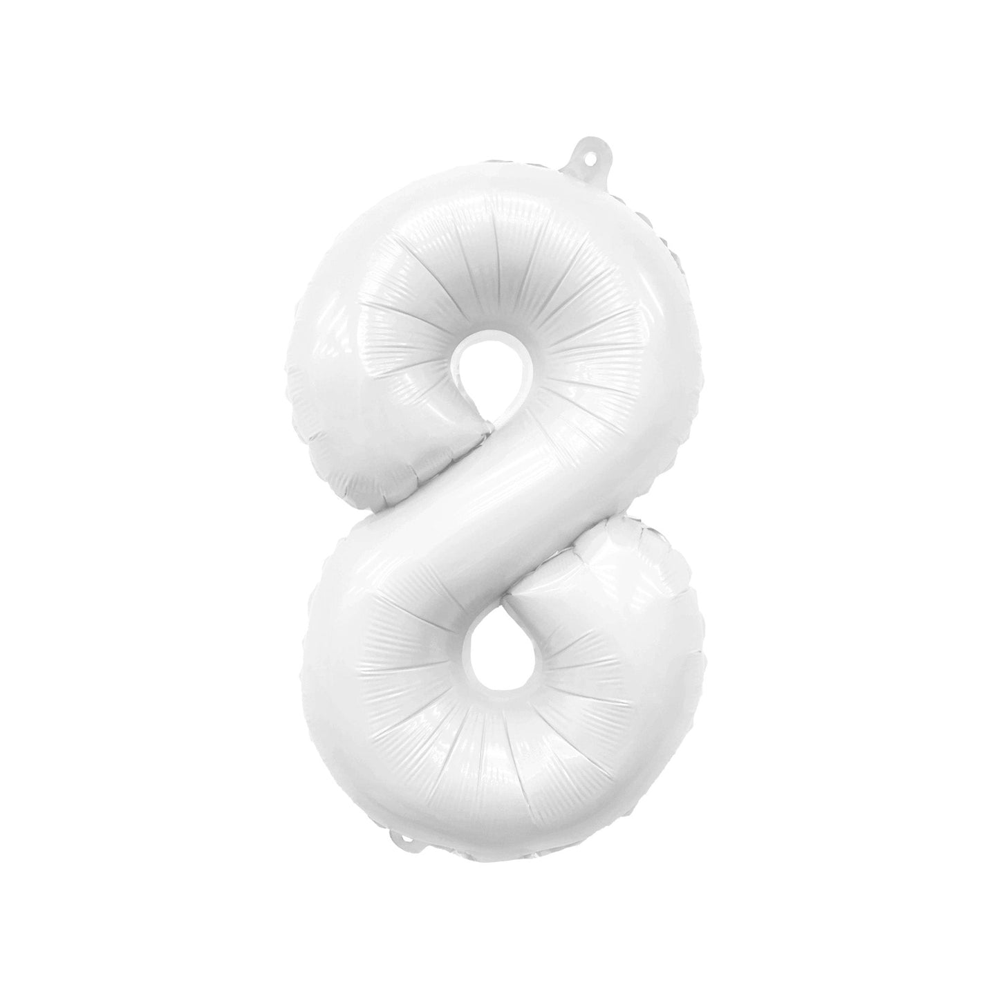 Giant White Number Balloon | 32" Foil | Numbers 0-9