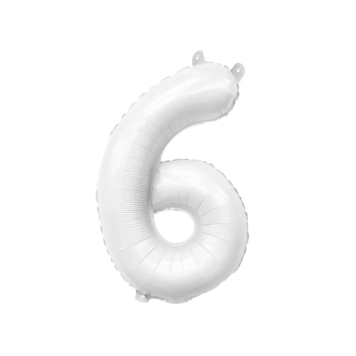 Giant White Number Balloon | 32" Foil | Numbers 0-9