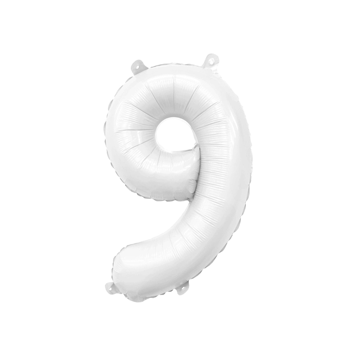 Giant White Number Balloon | 32" Foil | Numbers 0-9