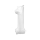 Giant White Number Balloon | 32" Foil | Numbers 0-9