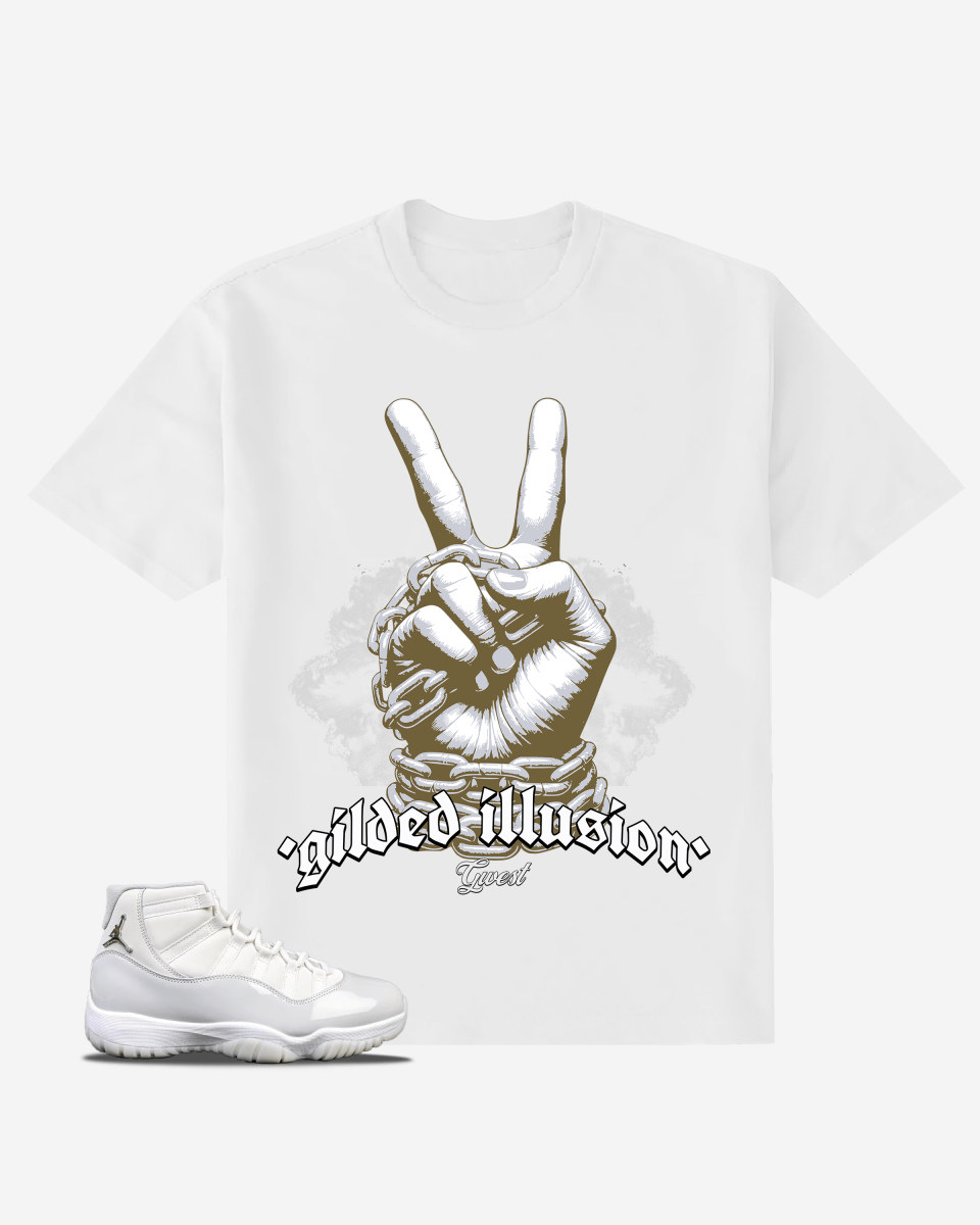 G West Gilded Illusion Oversized T-Shirt Mens
