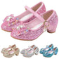 Girls'Heels Party Mary Jane Basic Pump Dress Crystal Bowknot