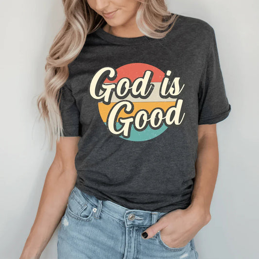 "God Is Good" – Minimalist Christian Faith Graphic Top