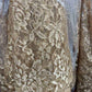 LIQUIDACIÓN - Conjunto de 3 piezas modesto Hosanna 5616, vestido rosa de encaje hasta el tobillo (talla XL)