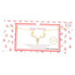 Gold Dipped CZ Reindeer Pendant Necklace