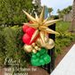 Gold Starburst Cluster Balloon | 12-Point Metallic Foil Star
