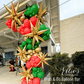 Gold Starburst Cluster Balloon | 12-Point Metallic Foil Star