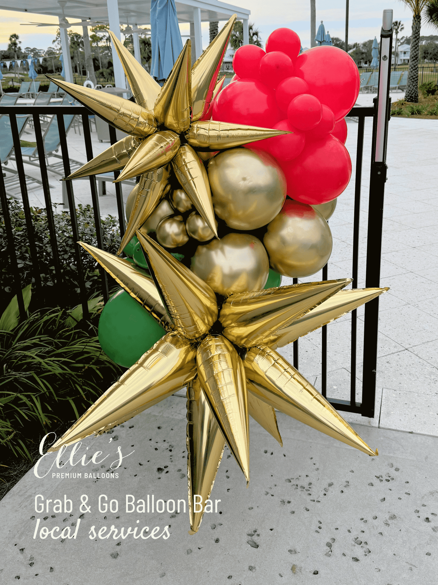 Globo de Racimo de Estrella Dorada – Papel de Aluminio de 40" | Suministros para Fiesta de Ellie