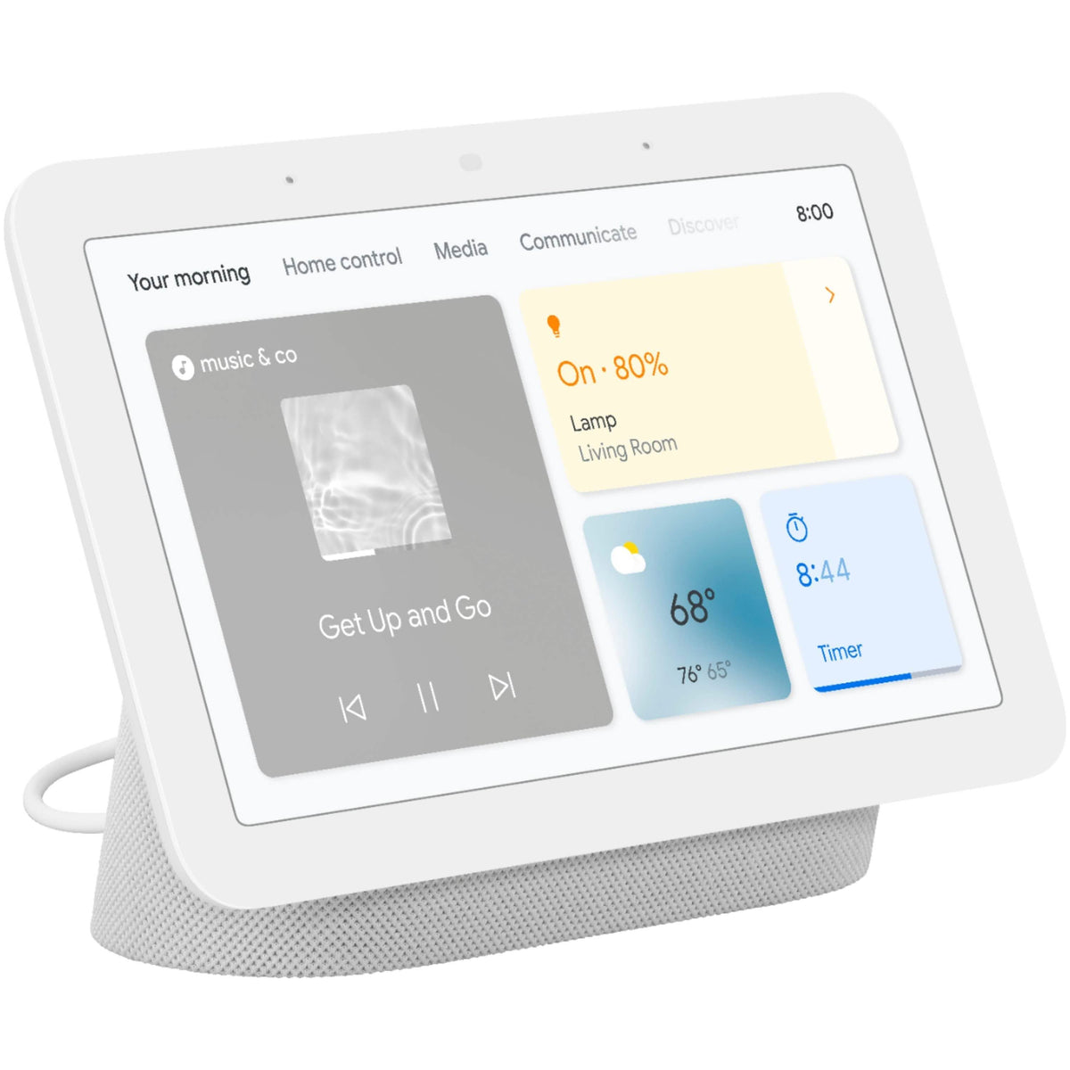 Google Nest Hub con Google Assistant de 2.ª generación (blanco tiza)