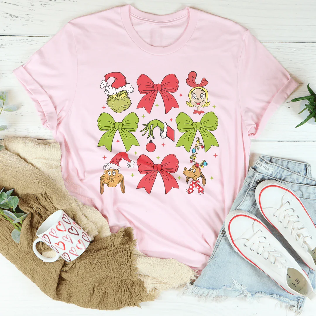 Grinmas Coquette Bow Tee