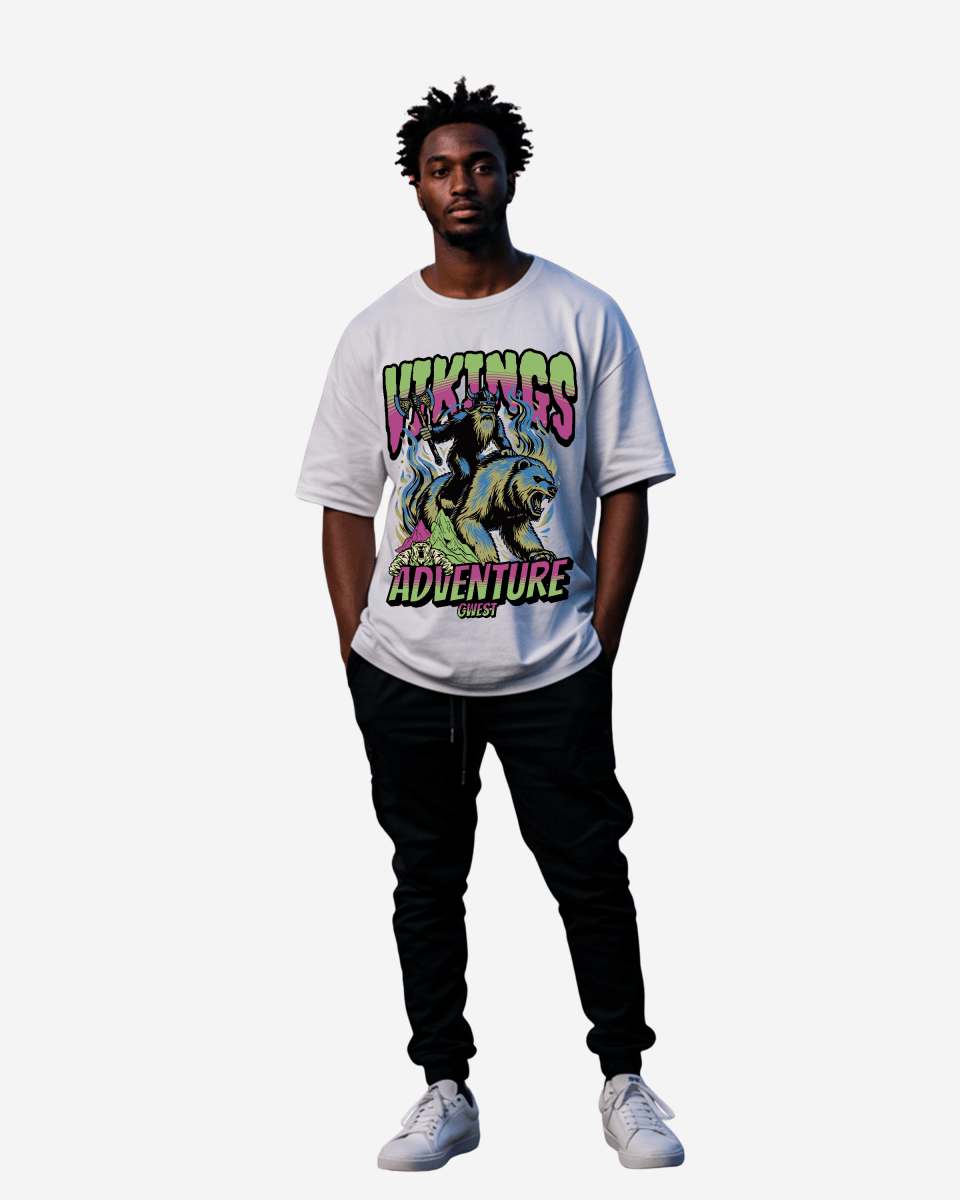 G West Grizzly Bear Oversized T-Shirt Mens