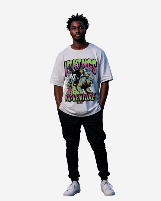 Camiseta extragrande de hombre G West Grizzly Bear