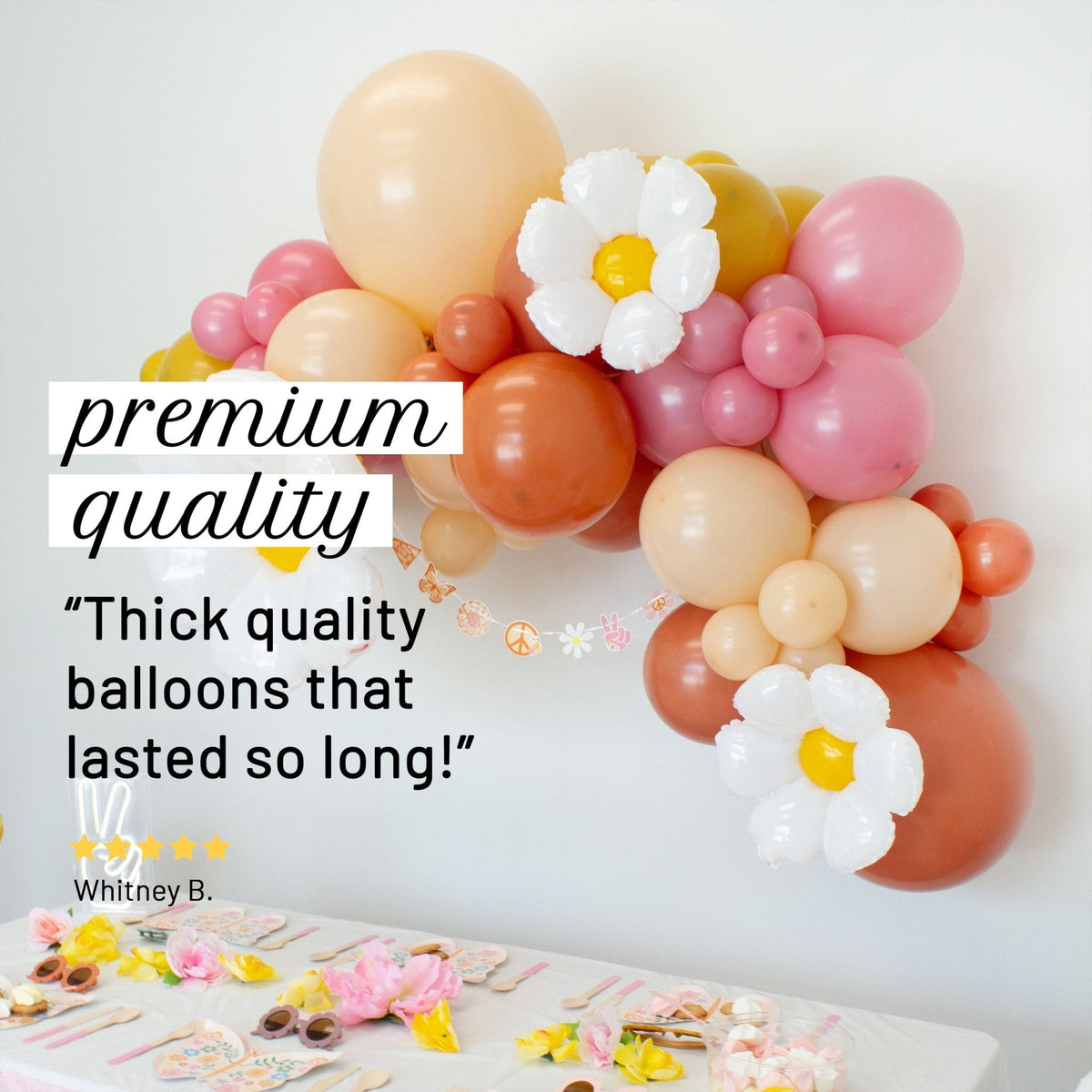 Kit de guirnalda de globos Groovy – Decoración retro para fiestas