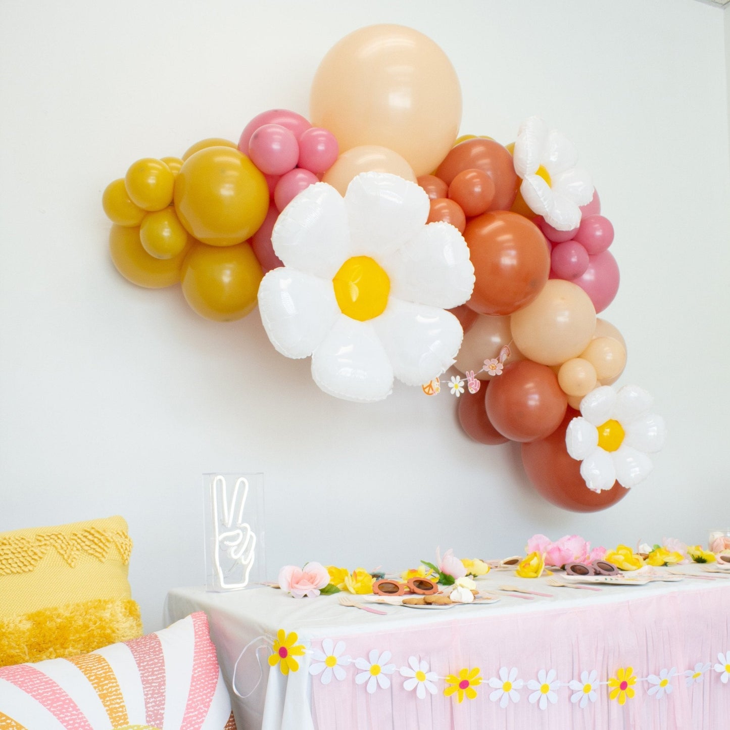Kit de guirnalda de globos Groovy – Decoración retro para fiestas