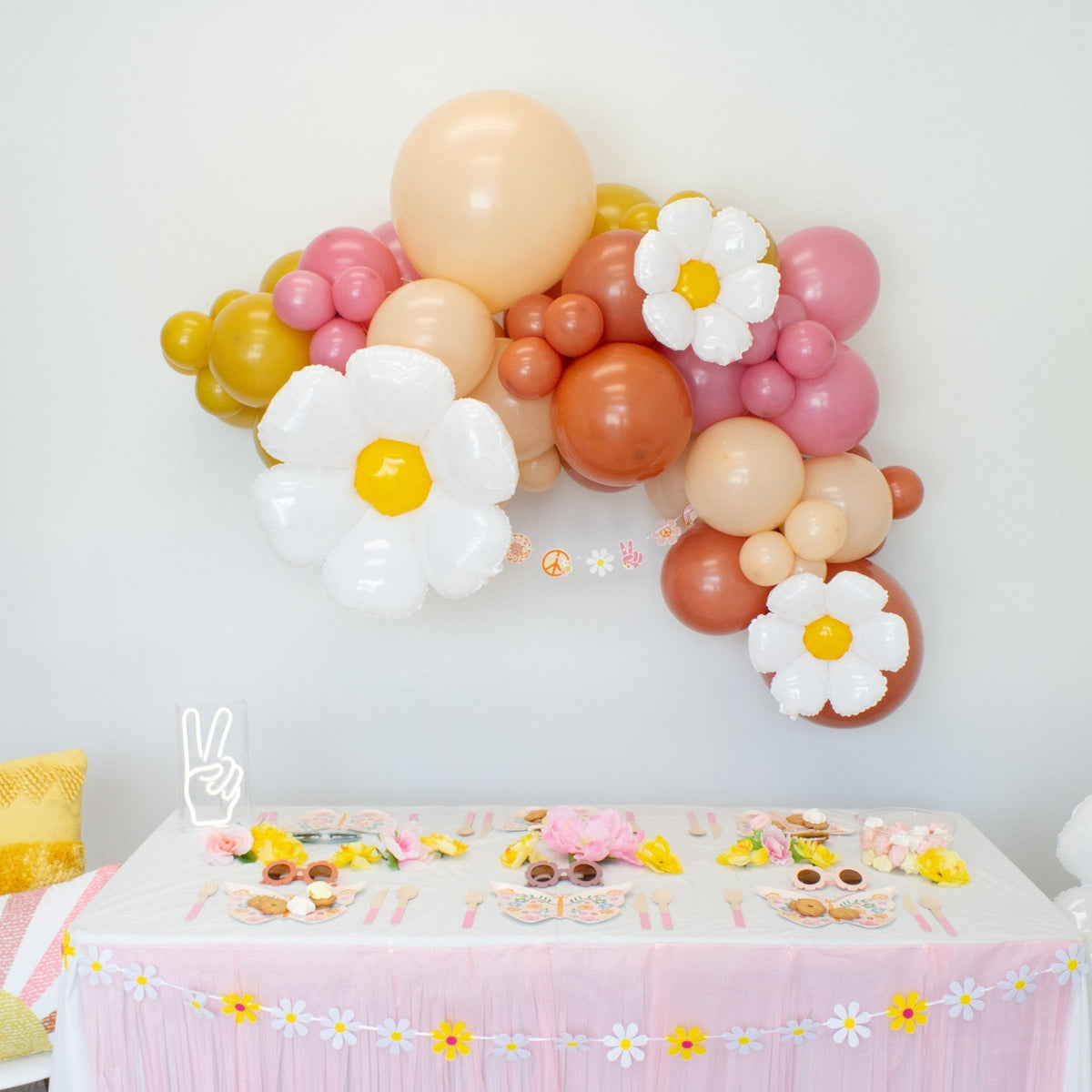 Kit de guirnalda de globos Groovy – Decoración retro para fiestas