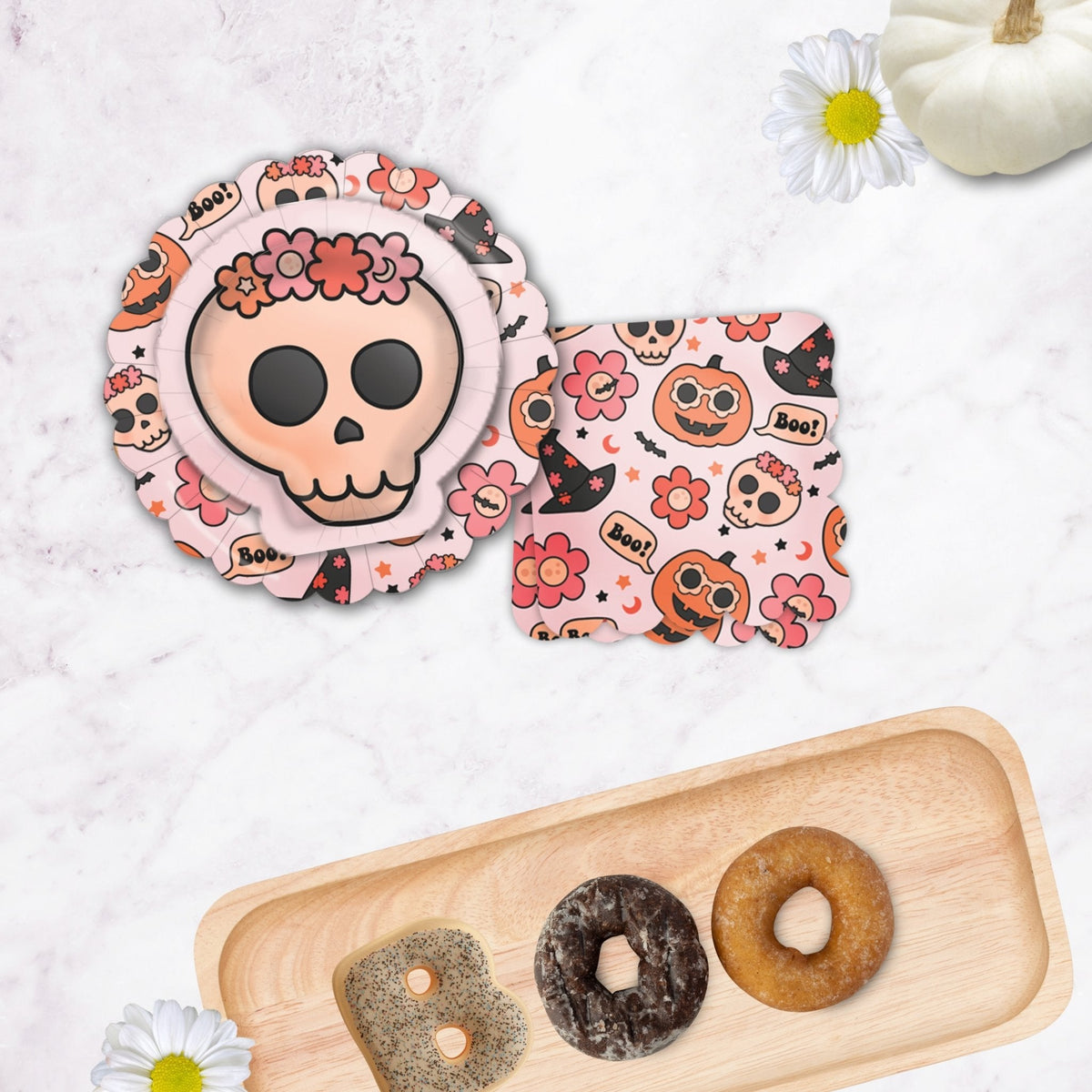 Groovy Halloween Icon Plates