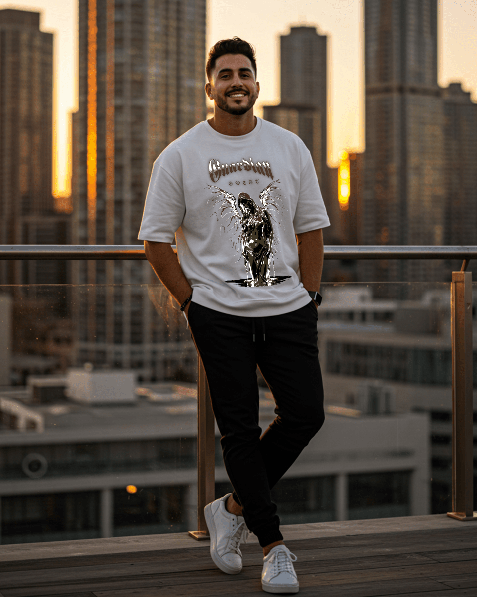G West Guardian Angel Oversized T-Shirt Mens