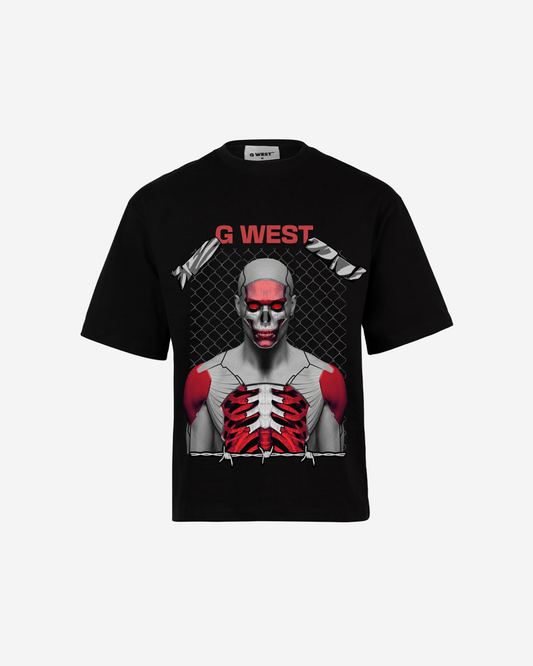 G WEST red eyed rage OVERSIZED T-Shirt Mens