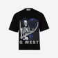 G WEST T-Shirt Flaming Fate Oversized Mens