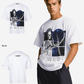 G WEST T-Shirt Flaming Fate Oversized Mens