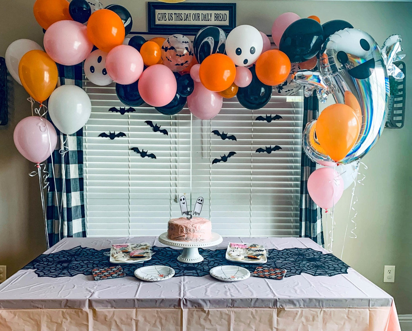 Pink and Black Halloween Balloon Garland Kit | Spooky Cute DIY Arch