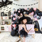 Pink & Black Halloween Balloon Garland Kit