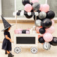 Pink & Black Halloween Balloon Garland Kit