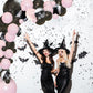 Pink & Black Halloween Balloon Garland Kit