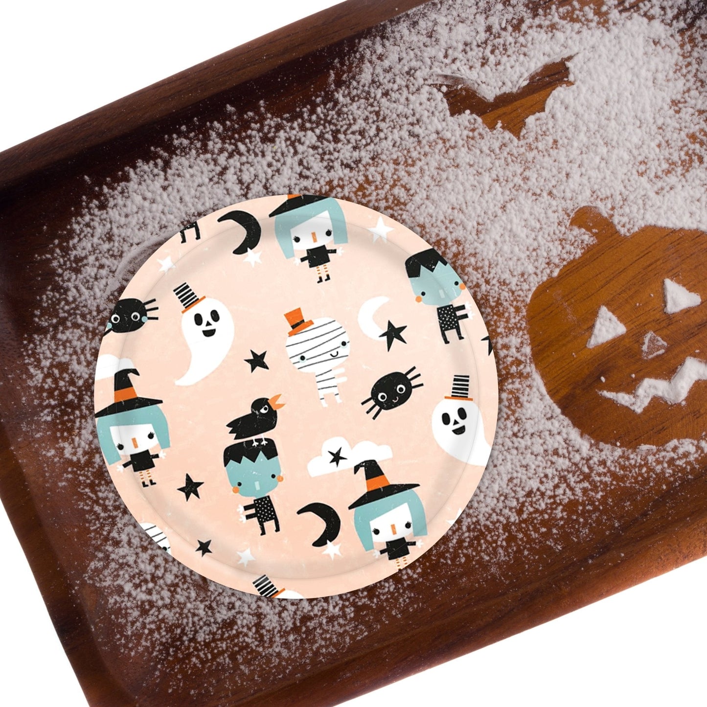 Juego de vajilla con motivos de Halloween