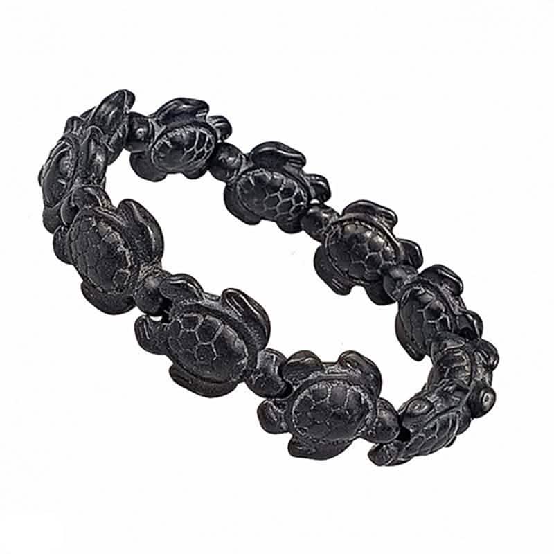 Pulsera de tortugas marinas hawaianas de turquesa hechas a mano