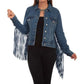 Honey Creek Denim Fringe - Womens Jacket