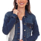 Honey Creek Denim with Rhinestone Fringe - Womens Jacket