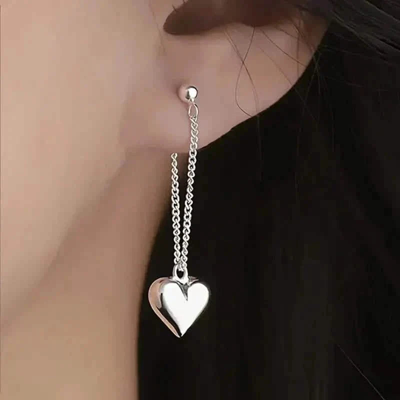 Pendientes Colgantes con Forma de Corazón