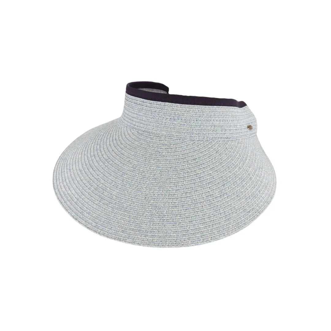 Heather Straw Visor C.C Sun Hat
