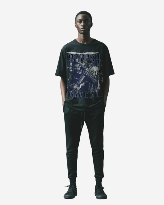 Camiseta extragrande G West Hellish Chords para hombre