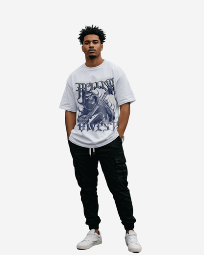 G West Hellish Chords Oversized T-Shirt Mens