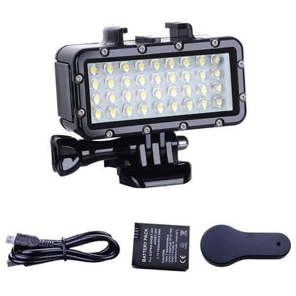 Luz de vídeo LED resistente al agua de alta potencia y regulable