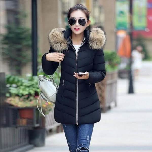 Abrigo largo de plumón de invierno de alta calidad para mujer Ropa de abrigo