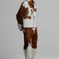 Women Cropped Cow Print Jacket & Pant  – Genuine Hair-On Pony Hair