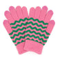 Holiday Chevron Pattern Smart Touch Winter Gloves