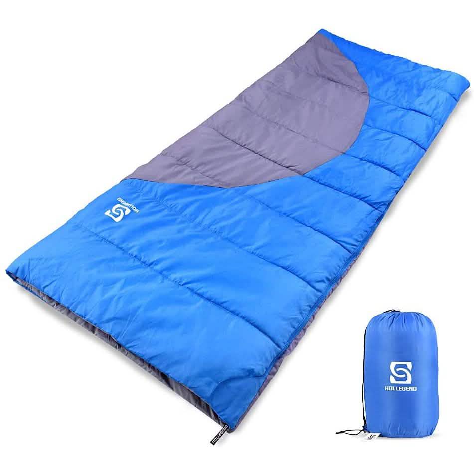 Saco de dormir HOLLEGEND - Rectangular ligero y portátil