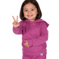 Conjunto de Sudadera con Capucha y Jogger Frambuesa Rosada