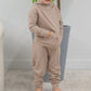 Conjunto de chándal con capucha Just Taupe