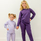 Conjunto de jogger con capucha Pétalo de orquídea